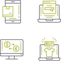 Package and Searching Icon vector