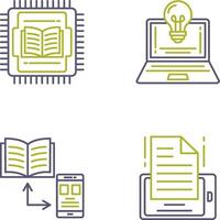 Cpu and Lamp Icon vector