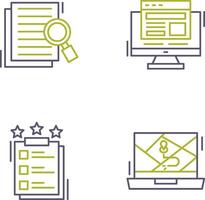 Details Looking and Adaptive Icon vector