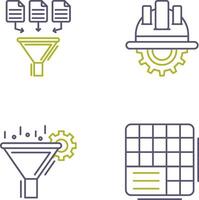 Data Collection and Engineering Icon vector