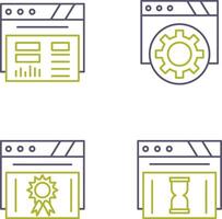 Dashboard and Browser Icon vector