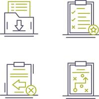Save List and Task List Icon vector