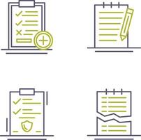 Medical Examination List and Check Up List Icon vector
