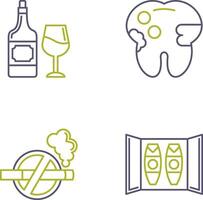 Wine and Caries Icon vector