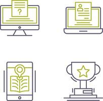 Quiz and Registration Icon vector