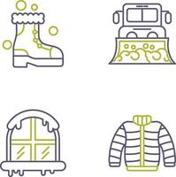 Snowshoes and Truck Icon vector