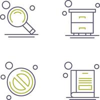 Search and Table Icon vector