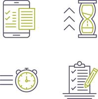 Check List and Quick Response Icon vector