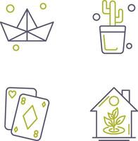 Origami and Cactus Icon vector