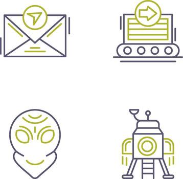 message and container Icon vector