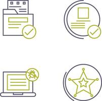 File Protection and Guarantee Icon vector