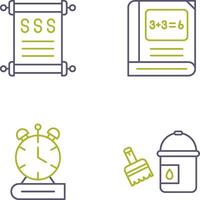 History and Math Icon vector