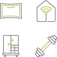 Pillow and Wifi Icon vector