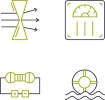 Dispersion and Weight Scale Icon vector