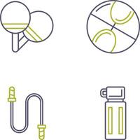 Ping Pong and Basketball Icon vector