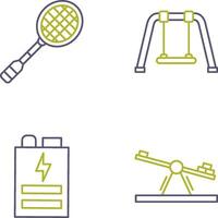 Racket and Swing Icon vector