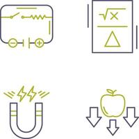 Electrical Circuit and Formula Icon vector