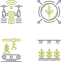 Analytics and Drone Icon vector