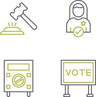 Gavel and Candidate Icon vector