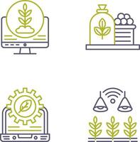 Plant and Harvest Icon vector