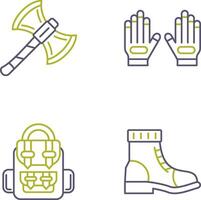 Axe and Glove Icon vector