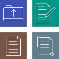 folder and edit document Icon vector