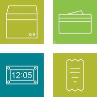 box and wallet Icon vector