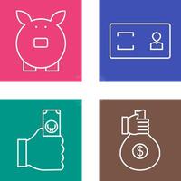 savings and membership card Icon vector