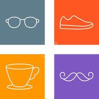 Sunglasses and Shoe Icon vector