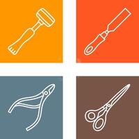 Sledgehmmer and Chisel Icon vector