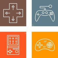 Direction Key and Gaming Control Icon vector