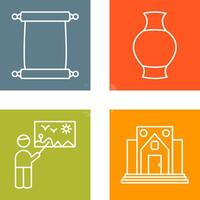 Scroll of Paper and Antique Icon vector