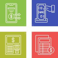 Deposit and Transfer Icon vector