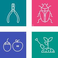 Cutter and Insect Icon vector
