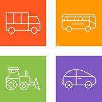 Truck and Bus Icon vector