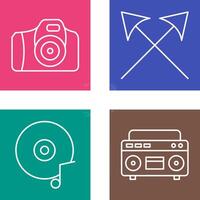 Camera and Arrows Icon vector