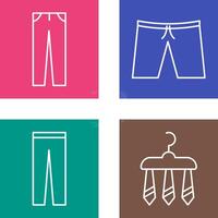 Pants and Shorts Icon vector