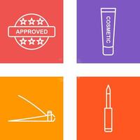 Approved and Creem Icon vector