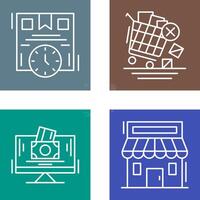 Time is Money and Offer End Icon vector