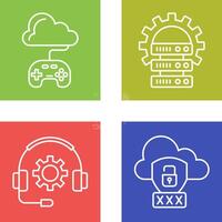 Gaming and Server Icon vector