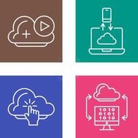 and Data Transfer Icon vector
