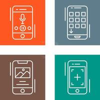 Voice Record and Device Icon vector