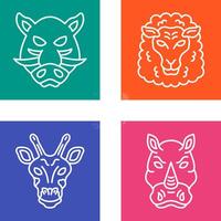 Sheep and Boar Icon vector