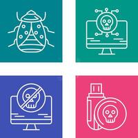 Bug and Virus Icon vector