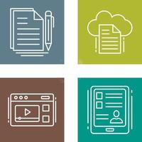 Document and File Icon vector