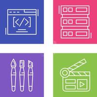 Web Coding ND Server Icon vector