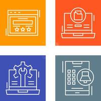 Rating and Data Storage Icon vector