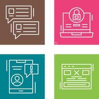 Lock and Project Consulting Icon vector