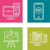 WIFI and Responsive Icon vector