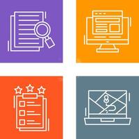 Details Looking and Adaptive Icon vector